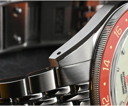 San Martin 39.5mm Limited Edition Full Lume Dial Automatic Men's Watch NH34 GMT 6H Date 10Bar Luxury Watch SN0116W