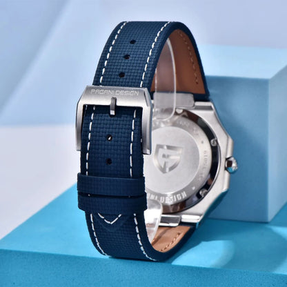 Nuovo orologio di lusso quadrato PAGANI DESIGN 2026 da uomo al quarzo, vetro zaffiro AR, movimento giapponese, luminoso, in acciaio 316L all steel