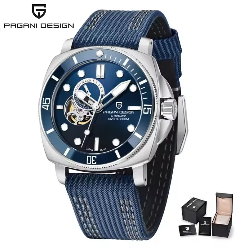 PD1736 PAGANI DESIGN 2025 Men Automatic Mechanical Watches Casual Fashion Sapphire Stainless Steel Diving TMI NH39 Men's Watch
