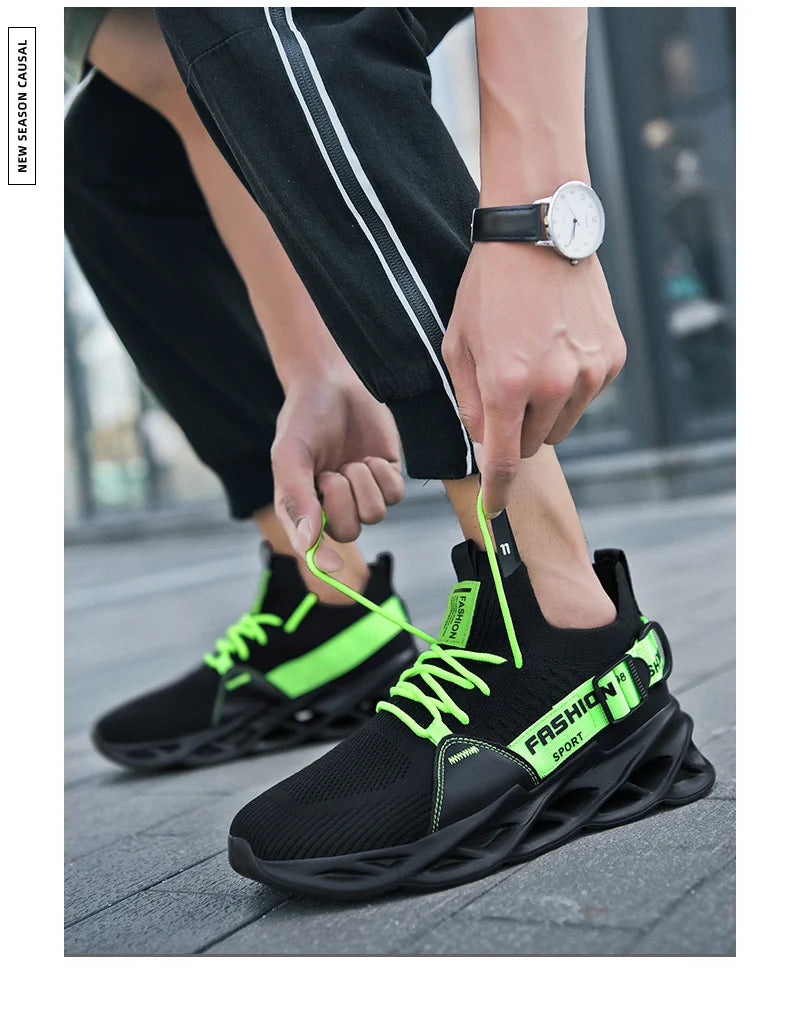 Men's Breathable Fashion Mesh Running Shoes High Quality Unisex Lightweight Tennis Athletic Sneakers 2023