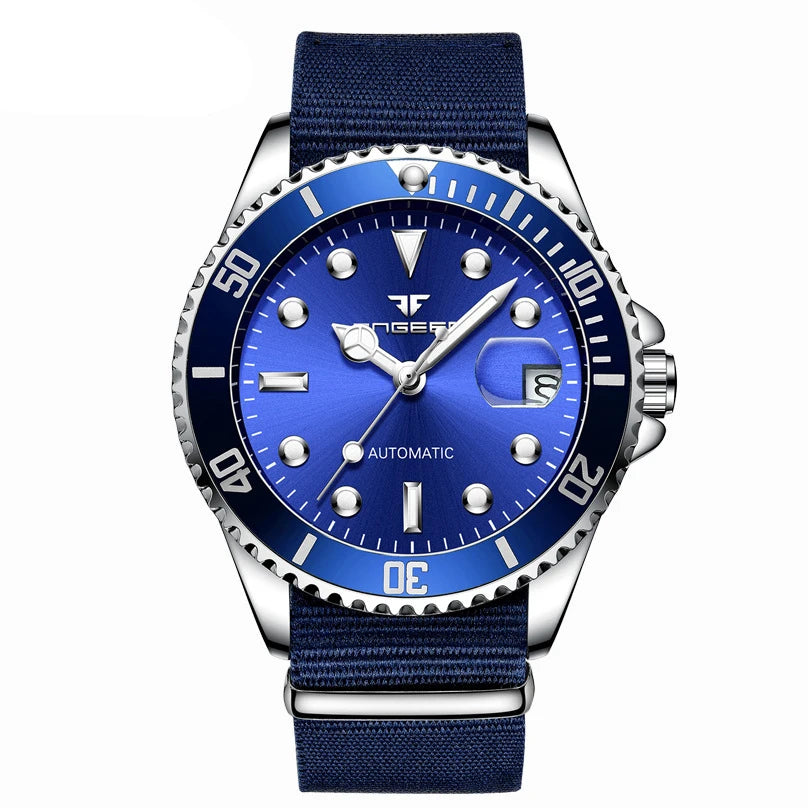 „BINBOND“ mechaniniai vyriški rankiniai laikrodžiai: prabangūs, šviečiantys, atsparūs vandeniui, automatiniai, su turbiljonu, skeletiniai