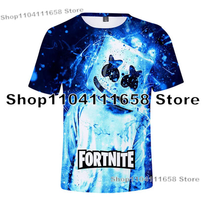 T-shirt Banana Peely da donna, bambini, F-Fortnite, maglietta da uomo con stampa 3D, Battle Royale Game, top estivi, regali di compleanno