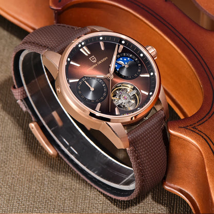Pagani Design 2025 New 41MM Luxury Automatic Mechanical Men's Watch Stainless Steel 100m Waterproof Pilot Watch reloj hombre