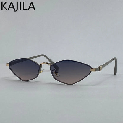 Small Frame Hexagon Punk Sunglasses Women 2026 Luxury Brand Polygon Sun Glasses For Ladies Classic Shades Cat Eye Eyewear