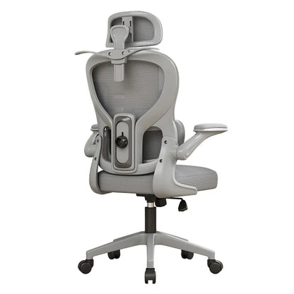 Chaise de bureau ergonomique pour le gaming avec soutien lombaire, chaise d'ordinateur pivotante confortable pour la maison, idéale pour les longues sessions de travail