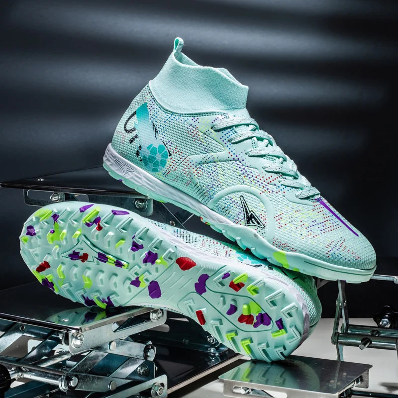 Nieuwe voetbalschoenen voor heren, ademende trainingsschoenen met noppen voor gras, lange spikes voor wedstrijden, indoor sneakers, ultralicht, dropshipping