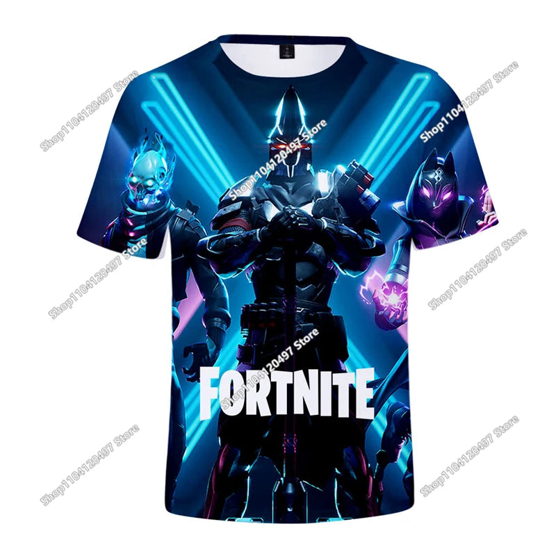 Fortnite T Shirt Men Shoot Game Battle Hero Tshirt Victory Royale Clothing Young Children T-shirts for Boys Girls of 2-14 Years