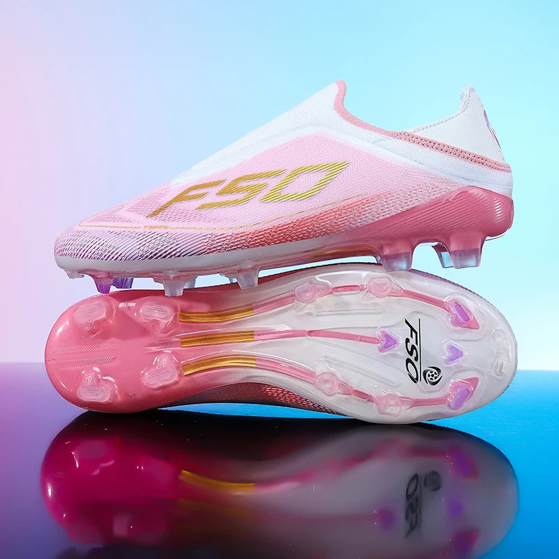 New Men's Football Boots Non-Slip Boys Outdoor Hot-Selling Soccer Shoes Grass Match Sneakers High-Quality Cleats High-Top Lightweight