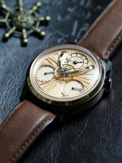 Shanghai Watch Central Flywheel Men's Watches 42.5mm Automatic Watches Fashion 316L Stainless Steel Mechanical Wristwatch 877
