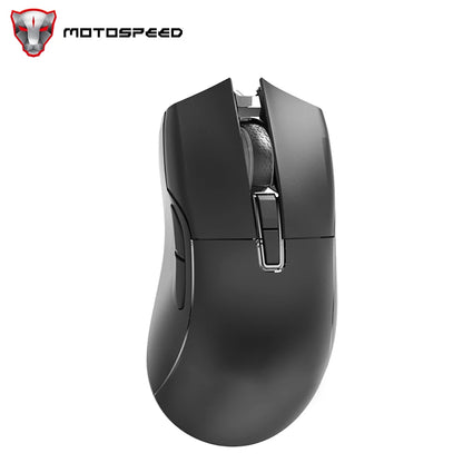 Rato Gaming Sem Fios Motospeed Darmoshark N3 Pro Bluetooth Double 8K Tri-Mode Recarregável PAW3395 64g Ergonómico para Gamer