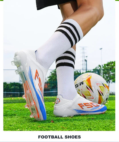New Men's Football Boots Non-Slip Boys Outdoor Hot-Selling Soccer Shoes Grass Match Sneakers High-Quality Cleats High-Top Lightweight