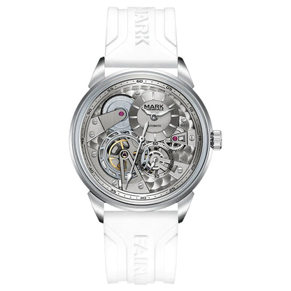 MARK FAIRWHALE Men’s Luxury Automatic Mechanical Watch  46mm Stainless Steel Business Wristwatch