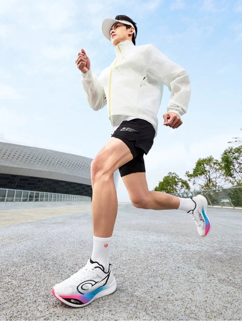 QIAODAN Feiying PB3 Enhanced Edition Professional Marathon Carbon Board Running Shoes 2025 Men's Sneakers QDB023251299T