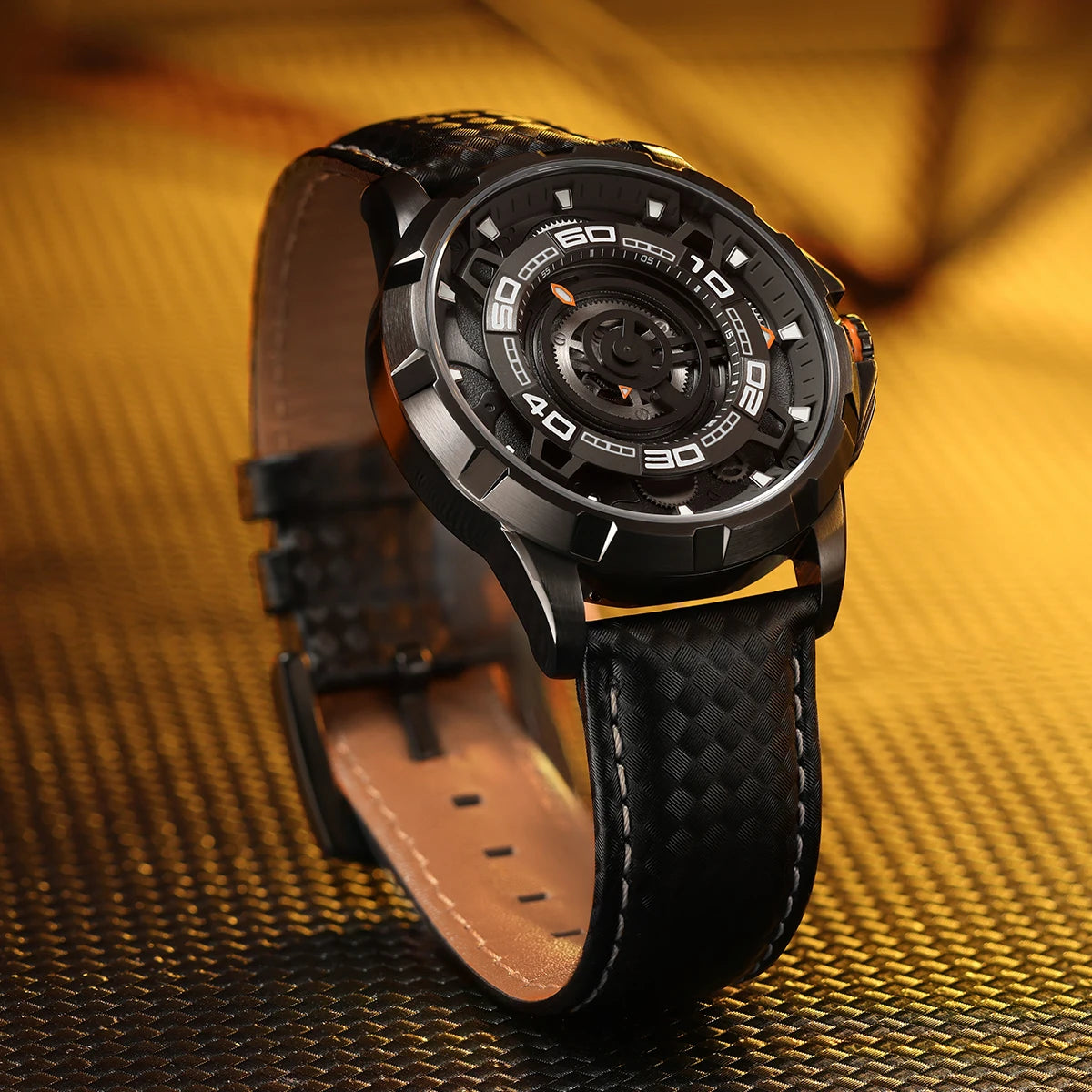 BERNY Automatic Skeleton Watch For Men 3D Dial 5ATM Luminous Sapphire 316L Steel MIYOTA 82S0 Mechanical Top Luxury Men's Watches