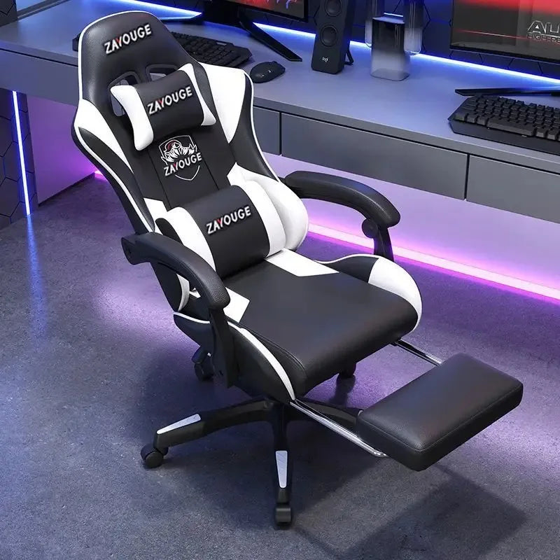 Ergonomic Gaming Chair For Home Office Long Hours Streamers Adjustable Reclining Lightweight Durability