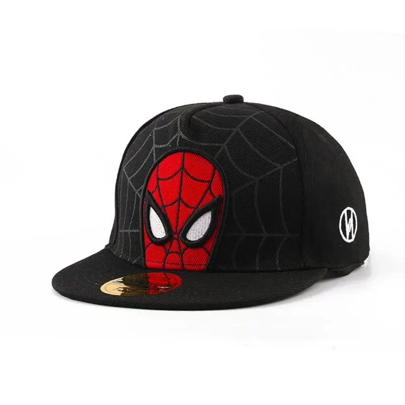 Anime-tegneserie Spiderman-hatte til børn, småbørn og babyer – baseballkasketter til forår og sommer – justerbare snapback-kasketter i hiphop-stil til børn