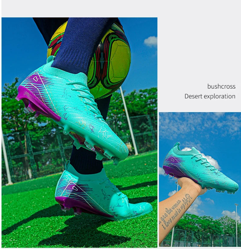 New Men’s Soccer Shoes Top Quality Wholesale Cleats Football Boots Training Non-Slip Sneakers FG Drop Shipping Unisex Adult