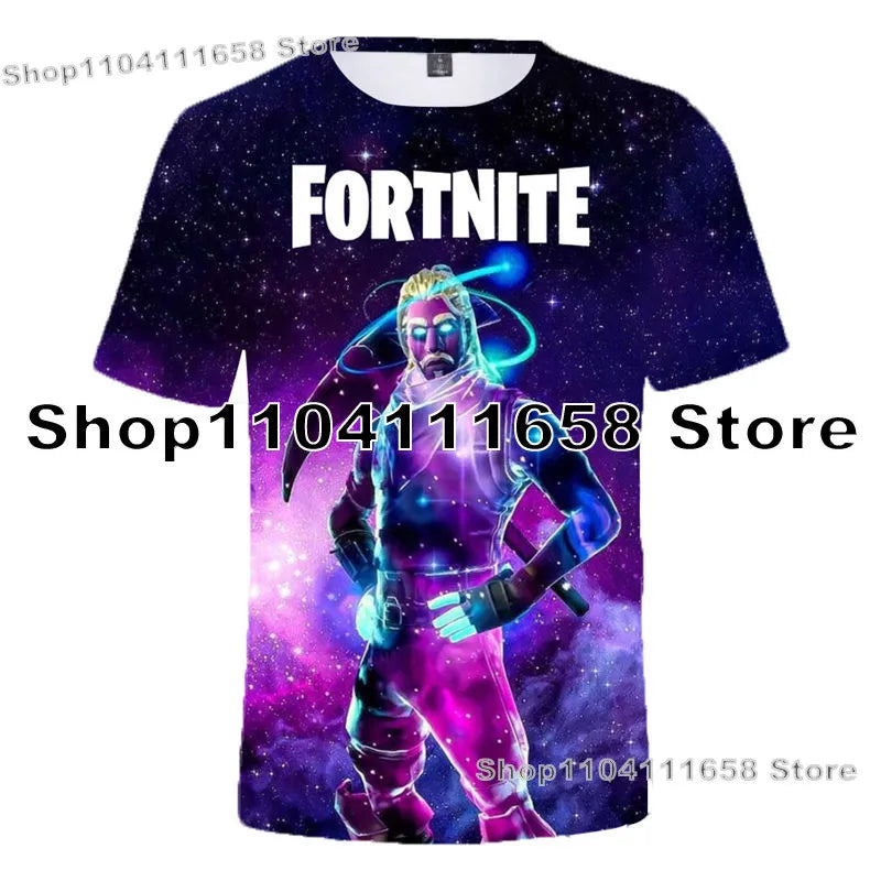 T-shirt Banana Peely da donna, bambini, F-Fortnite, maglietta da uomo con stampa 3D, Battle Royale Game, top estivi, regali di compleanno