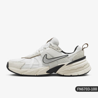 Nike genuine V2K Run Men's and Women's Breathable Cushioned Retro Running Shoes FN6703-100