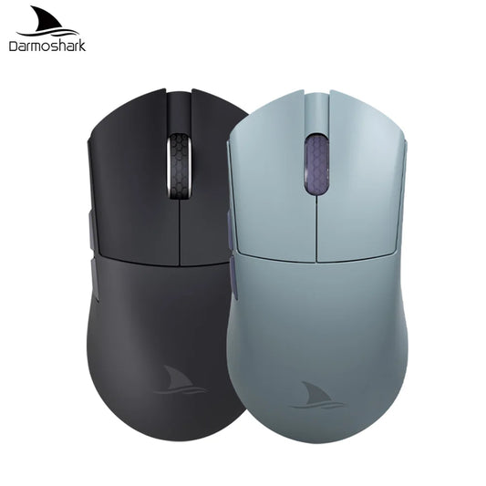 Darmoshark M3Pro gamingmus 2.4G BT trådlös tri-mode PAW3395-sensor N52840 26000DPI för stora händer makrodrivrutin mus för gaming