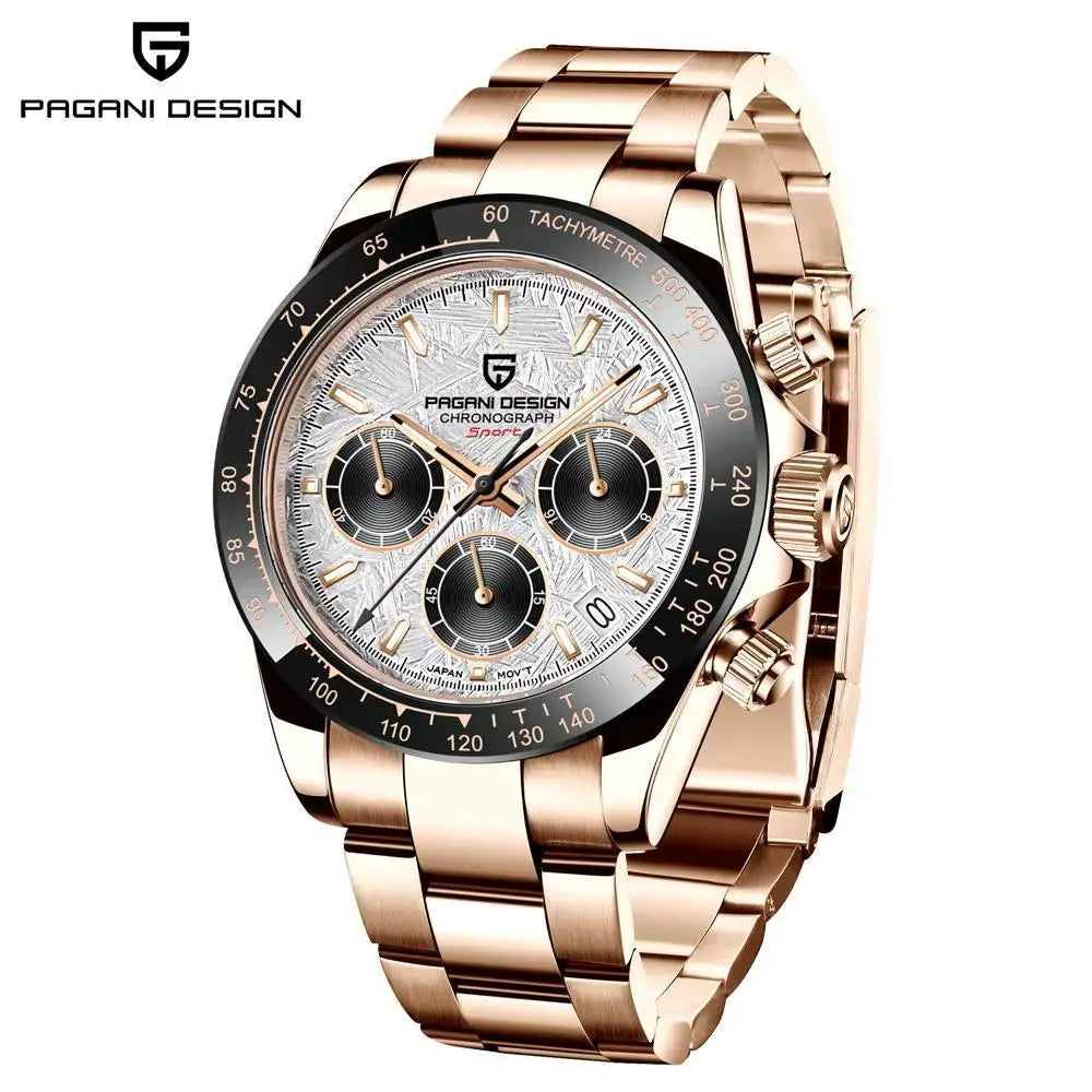 2026 New PAGANI DESIGN Brand Luxury Quartz Watch Sapphire Waterproof Luminous Men watch Japan VK63 Movt All Steel Chronograph