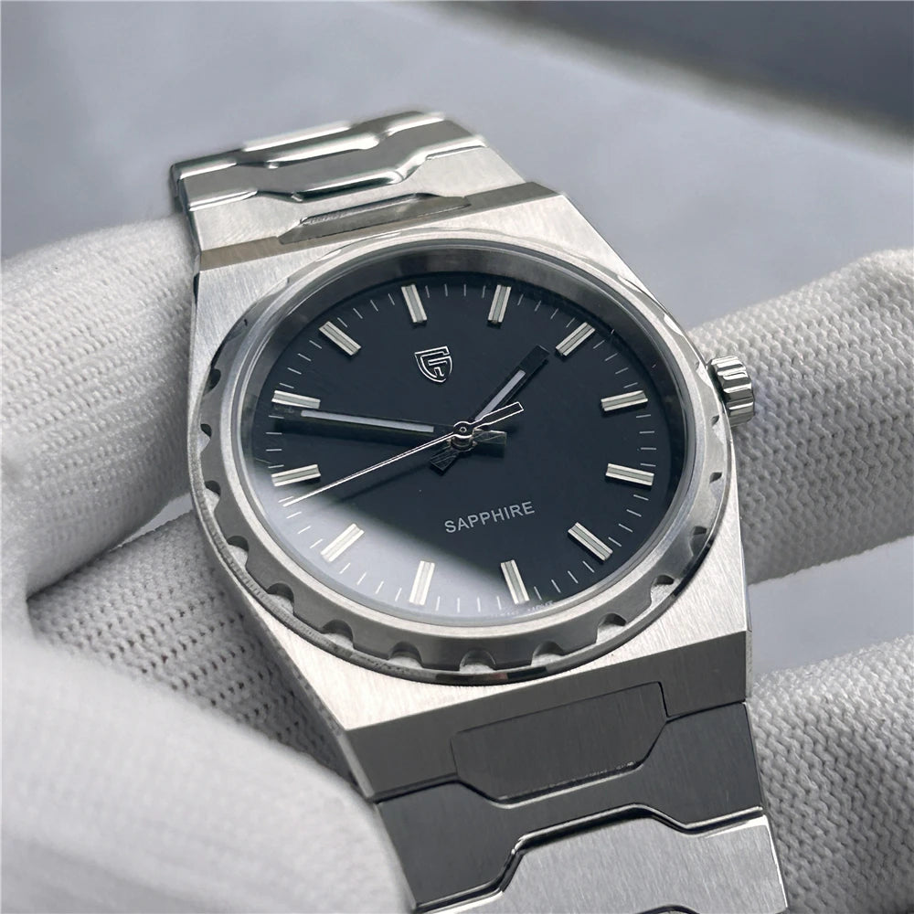 PAGANI DESIGN Men's Quartz Watches Ultra-Thin 7mm Series 222 Sapphire Stainless Steel Waterproof Watches for Man reloj hombre