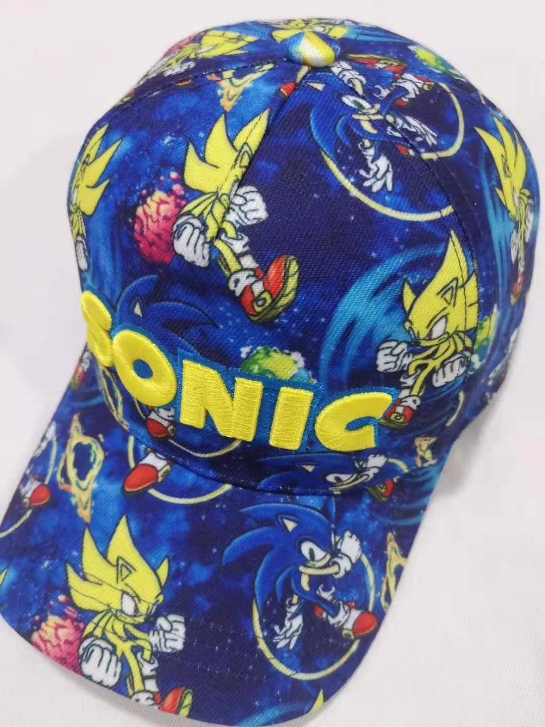 Shadow the Hedgehog 3D-baseballkasket til voksne og børn med Sonic, Amy, Tails og Knuckles-print, flad kant og ducktongue-solhat – gaver