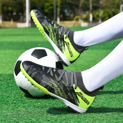 Chaussures de football en mesh respirant pour hommes, crampons de football professionnels, chaussures de football pour jeunes, antidérapantes, baskets pour hommes, Society Chuteira