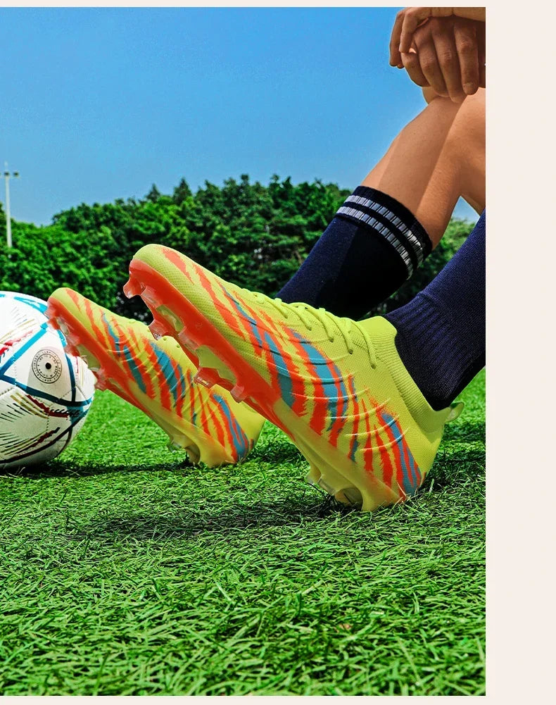 New Men Match Unisex Soccer Shoes Outdoor Adult Cleats Ultralight Football Boots Sport Non-Slip Comfortable Grass High-quality