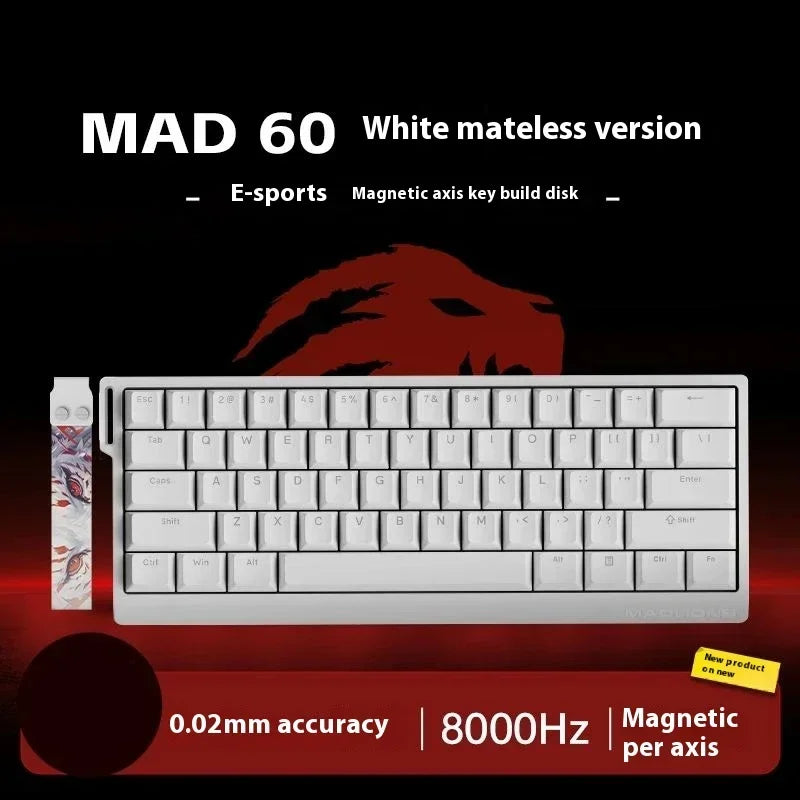 FGG Madlions Mad60 Mad68 He Mechanical Keyboard Magnetic Switch 8k Wired Rgb Hot Swap Custom Keyboard Esport Game Gift Accessory