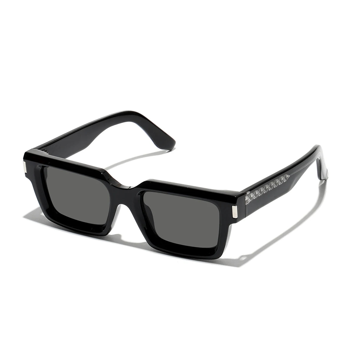 Ruiao 2026 retro black designer sunglasses vintage for women luxury square rectangular man UV400 Propionate insert pin eyewear
