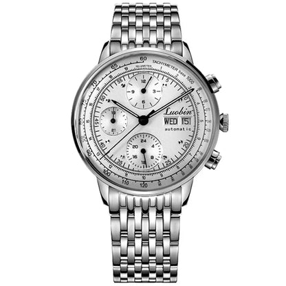 Orologio di lusso da uomo automatico meccanico a carica automatica, elegante, in acciaio inossidabile, luminoso, Relojes Para Hombre 2020