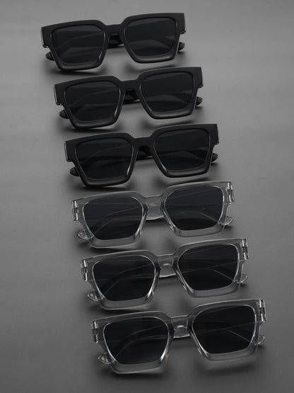 1/2 PC S Classic Fashion Square Plastic Frame Women Sunglasses For Men Daily Life Shades Eyewear Accessories.