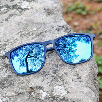 AOFLY Sports Sunglasses for Men Fashion Comfortable Wear Square Mirror Sun Glasses Male Lightweight Eyewear Women UV400