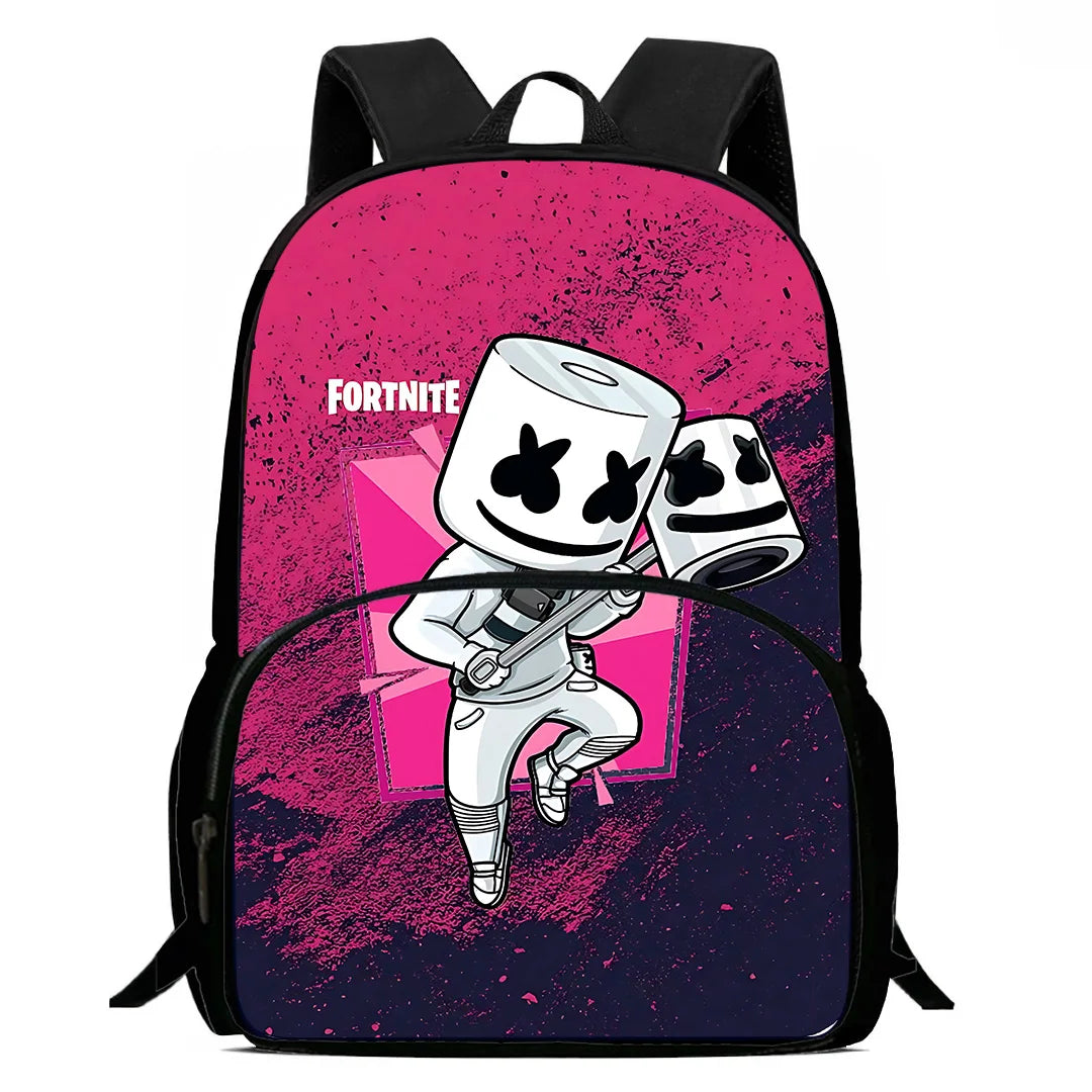 Beliebte FortniteS Gaming-Rucksäcke für Kinder, Jungen und Mädchen – Geburtstagsgeschenk für Schüler, Schulrucksack mit großem Fassungsvermögen, robuster Camping-Rucksack