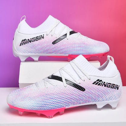 Chaussures de football en mesh respirant pour hommes, crampons de football professionnels, chaussures de football pour jeunes, antidérapantes, baskets pour hommes, Society Chuteira