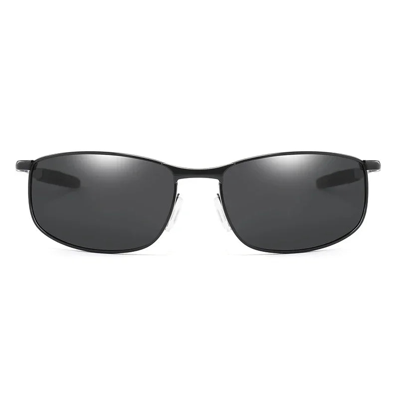 Photochromic Men Polarized Sunglasses Male Metal Square Glasses Driving Sun Glasses UV400 Outdoor Sports Cycling Goggles