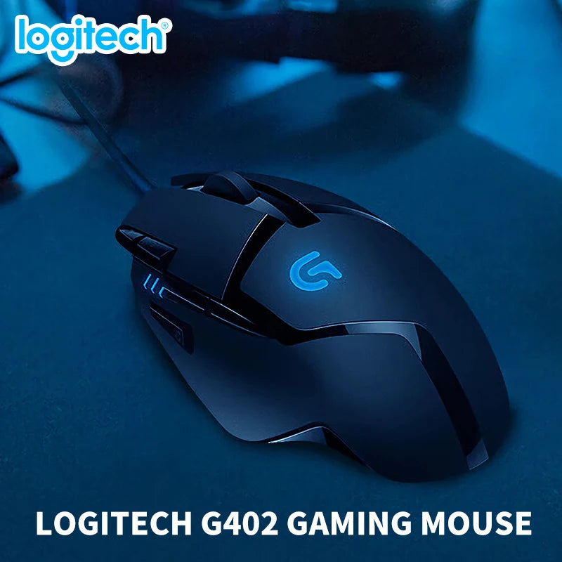 Logitech (G) G402 herní myš drátová myš pro e-sport mechanická myš s programovatelnými makry pro CSGO, PUBG a kompetitivní hraní