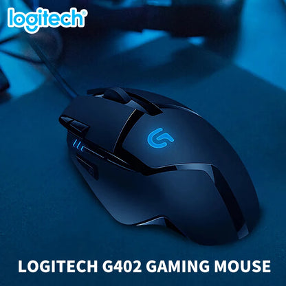 Logitech (G) G402 herní myš drátová myš pro e-sport mechanická myš s programovatelnými makry pro CSGO, PUBG a kompetitivní hraní