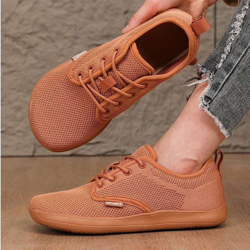 Women's Walking Flat Shoes Soft Mesh Suitable for Travel Wide Palms Lightweight Support Fitness and Leisure Sports Shoes for Men