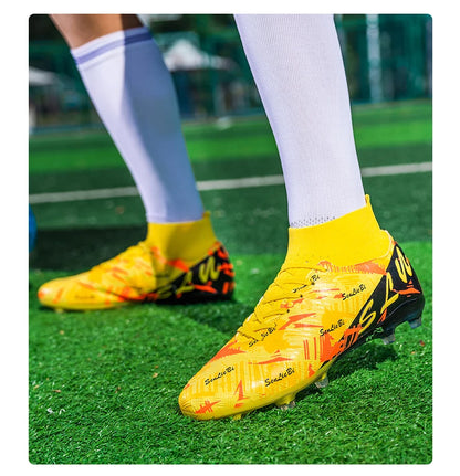 Brand Fashion Football Sneakers for Men Women Professional Field Boot Big Size 46 Long Spikes Soccer Cleats Men botas de futbol