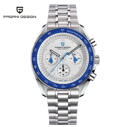 2026 New PAGANI DESIGN Mens Watches Panda Moon Watch Luxury Quartz Watch For Men Automatic Date Sport Chronograph Wristwatch Men