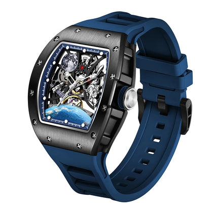 Automatic Mechanical Skeleton Watch Sports Premium Custom Logo Hollow Out Wristwatch for Active Lifestyle