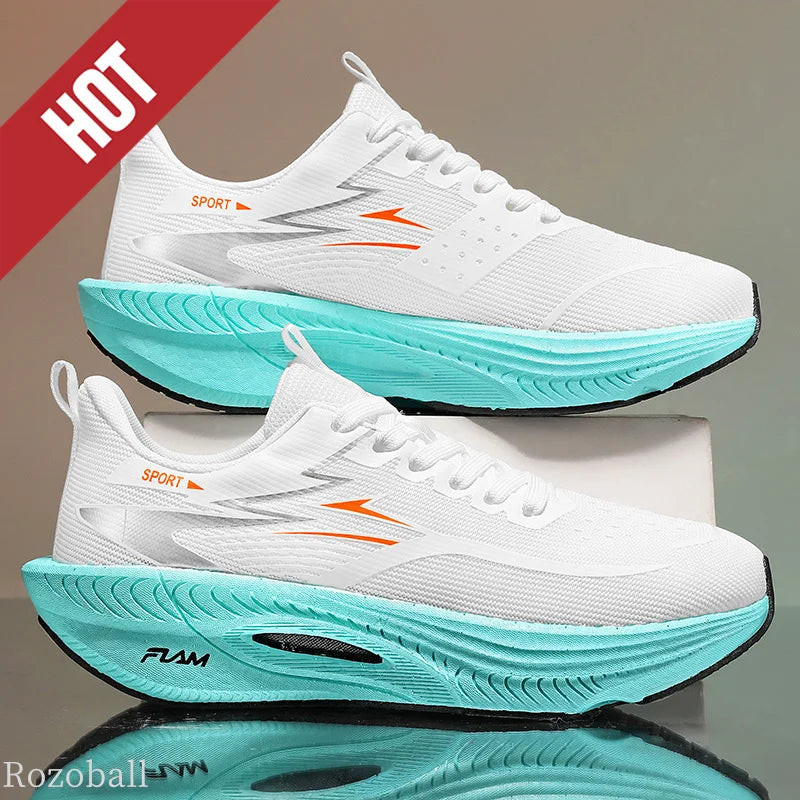 Men's Sports Running Shoes Marathon Air Cushion Breathable Lightweight Comfortable Women's Outdoor Athletic Sneakers Jogging Tennis