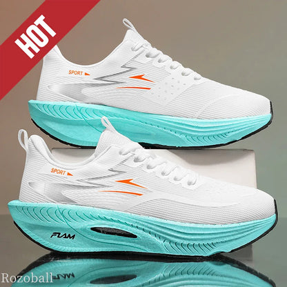 Men's Sports Running Shoes Marathon Air Cushion Breathable Lightweight Comfortable Women's Outdoor Athletic Sneakers Jogging Tennis