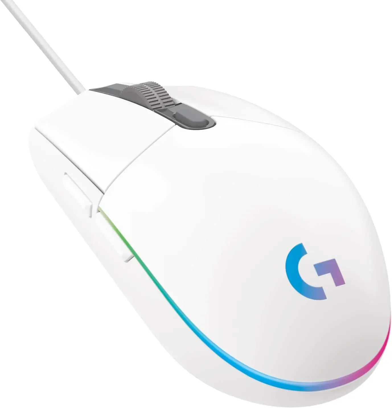 Logitech G102 G203 Wired Gaming Mouse 2.1 Meter Long Cable 8000 DPI RGB Effects for PC Laptop Office Gamer Flexible