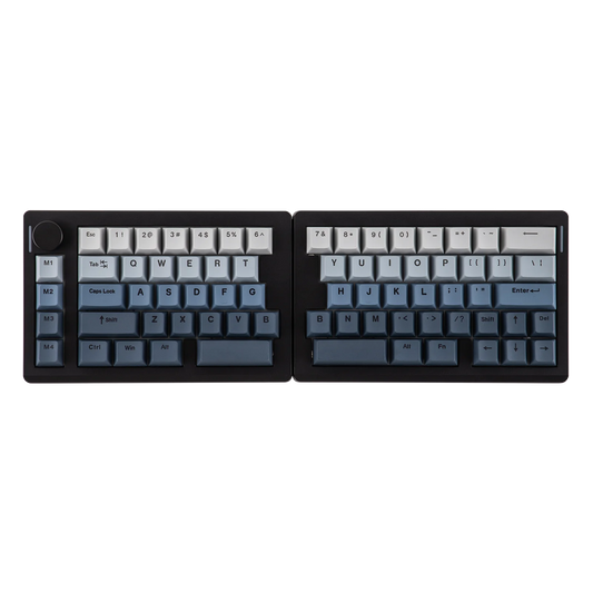 Teclado mecánico inalámbrico EPOMAKER Split70 QMK/VIA 70% con diseño dividido, conexión cableada/BT/2.4Ghz y perilla programable, modificador Mac
