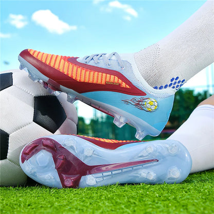 Pánske futbalové kopačky, športová futbalová obuv, outdoorové kopačky, dospelí, protišmykové, chlapčenské, s dlhými hrotmi, tréningové, priedušné, na zápas, pohodlné