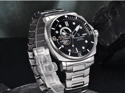 PD1736 PAGANI DESIGN 2025 Men Automatic Mechanical Watches Casual Fashion Sapphire Stainless Steel Diving TMI NH39 Men's Watch