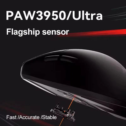 ATK BlazingSky F1 Extreme vezeték nélküli gaming egér, PAW3950 Ultra, két üzemmód, 8000Hz, 35g, könnyű e-sport FPS egér